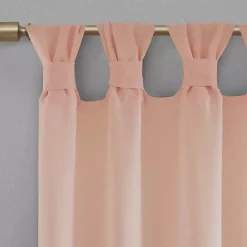 Kirklands Home Rosette Tab Top Curtain Panel, 84 in. Pink