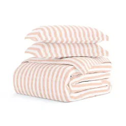 Kirklands Home Pink Rugged Stripe 2-pc. Twin Duvet Cover Set
