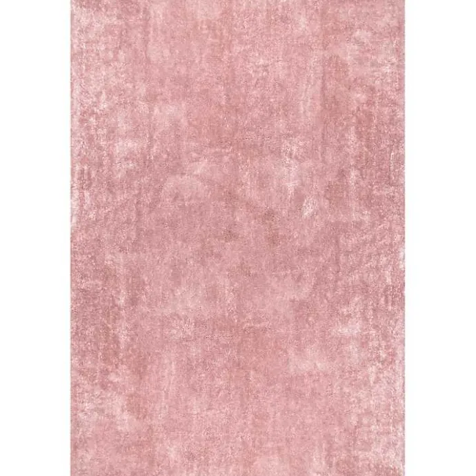 Sale Kirklands Home Shag Washable Area Rug, 5x8 Pink