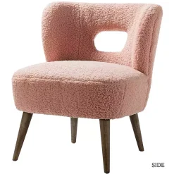 Hot Kirklands Home Sherpa Barrel Accent Chair Pink