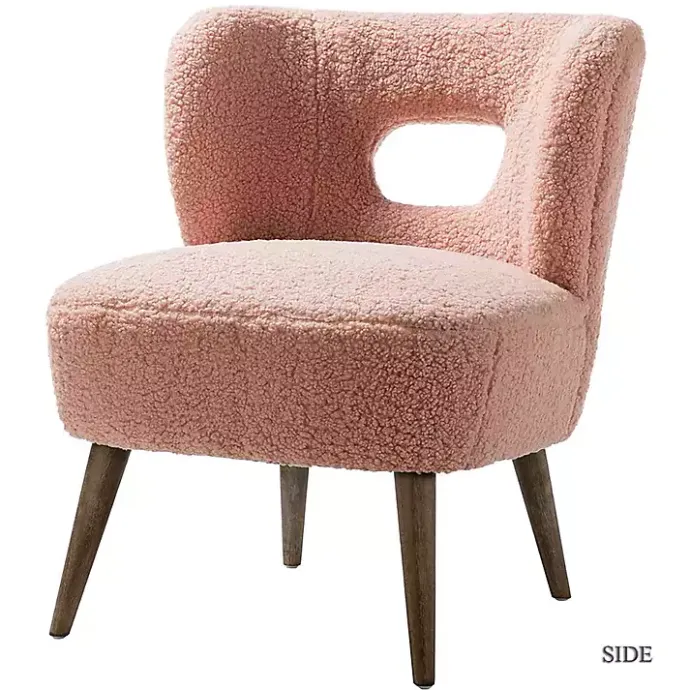 Hot Kirklands Home Sherpa Barrel Accent Chair Pink