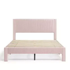 Discount Kirklands Home Upholstered Dalia Queen Platform Bed Pink