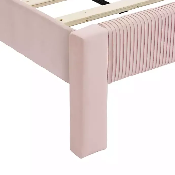 Discount Kirklands Home Upholstered Dalia Queen Platform Bed Pink