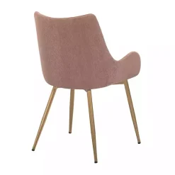 Kirklands Home Velvet Avery Dining Chair Pink