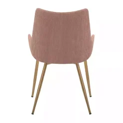 Kirklands Home Velvet Avery Dining Chair Pink