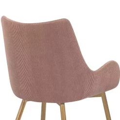 Kirklands Home Velvet Avery Dining Chair Pink