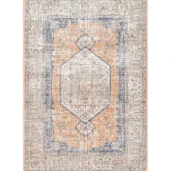 Outlet Kirklands Home Pink Vintage Floral Print Area Rug, 8x10