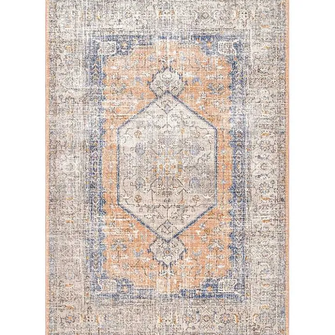 Outlet Kirklands Home Pink Vintage Floral Print Area Rug, 8x10