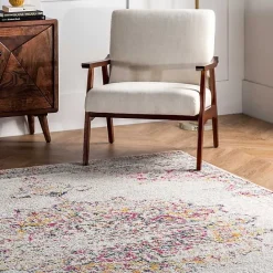 Clearance Kirklands Home Pink Vintage Medallion Area Rug, 10x14