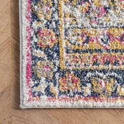 Clearance Kirklands Home Pink Vintage Medallion Area Rug, 10x14