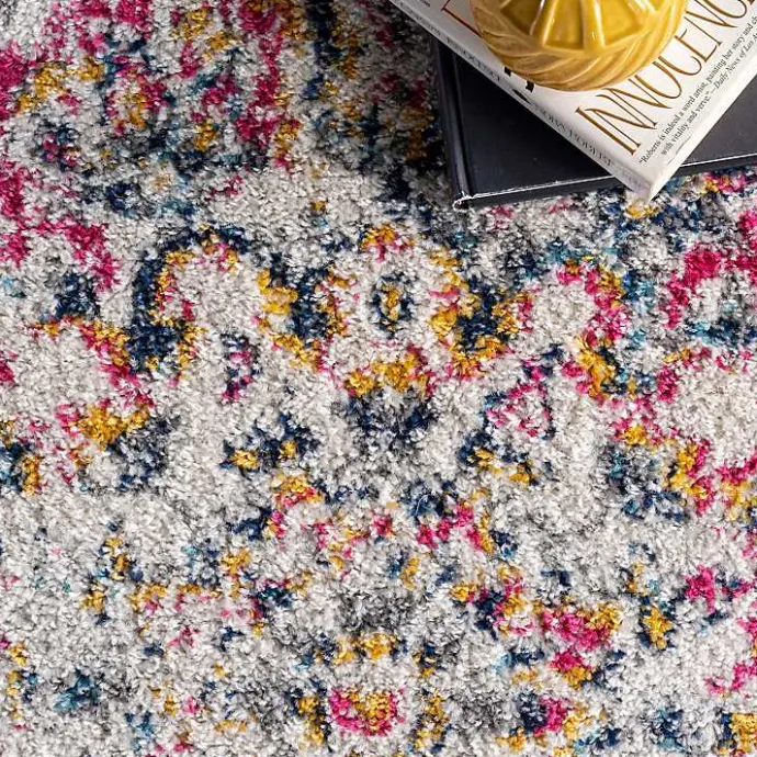 Sale Kirklands Home Pink Vintage Medallion Area Rug, 8x12