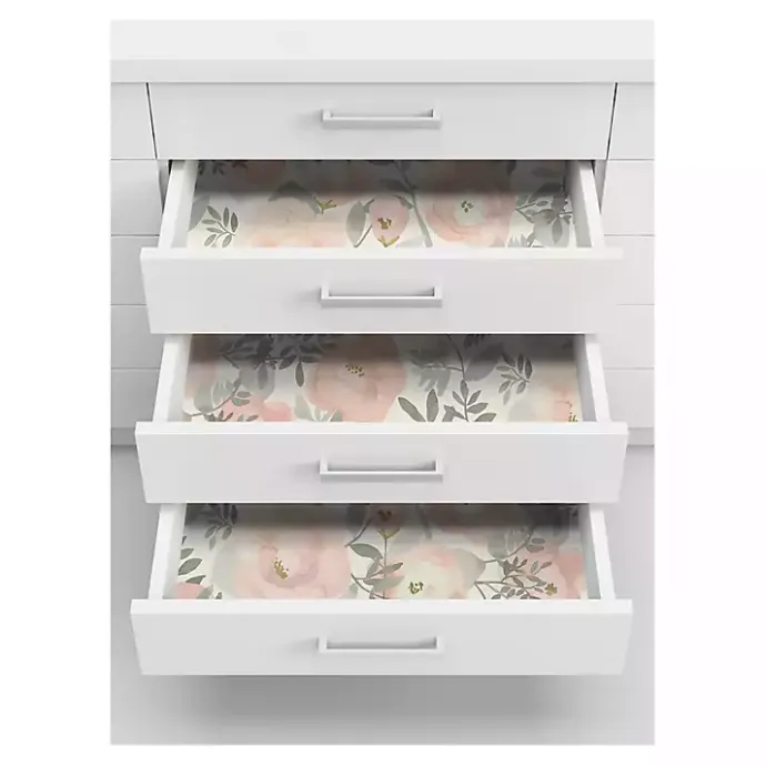 Outlet Kirklands Home Watercolor Roses Peel & Stick Wallpaper Pink