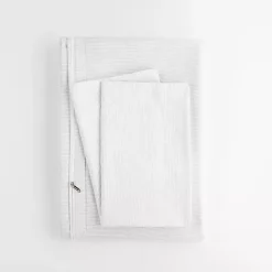 Clearance Kirklands Home Pinstriped 3-pc. Twin Duvet Cover Set Ivory