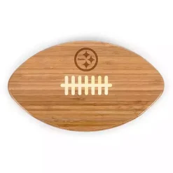 Hot Kirklands Home Pittsburgh Steelers Bamboo Football Cutting Board Tan