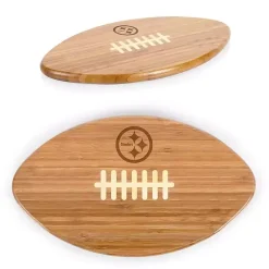 Hot Kirklands Home Pittsburgh Steelers Bamboo Football Cutting Board Tan