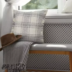 Discount Kirklands Home Plaid Cabin Casual Accent Pillow