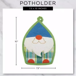 Best Kirklands Home Plaid Garden Gnome 3-pc. Towel and Pot Holder Set