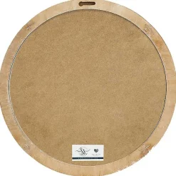 Outlet Kirklands Home Plaid Thankful Round Framed Wall Plaque