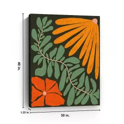 Clearance Kirklands Home Plant Pattern Canvas Art Print Multi