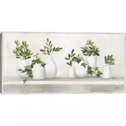 Best Kirklands Home Plant Shelf Life Framed Canvas Art Print