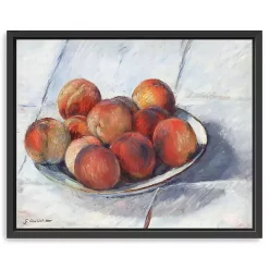 Discount Kirklands Home Plate of Peaches Framed Canvas Art Print