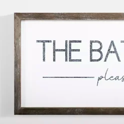 Outlet Kirklands Home Please Seat Yourself Framed Wall Plaque