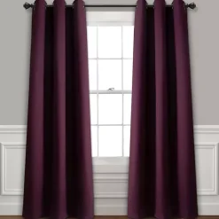Kirklands Home Plum Absolute Blackout Curtain Panel Set, 84 in. Purple