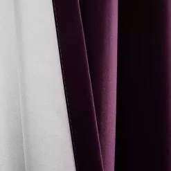 Kirklands Home Plum Absolute Blackout Curtain Panel Set, 84 in. Purple