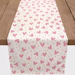 Clearance Kirklands Home Polka Dot Hearts Table Runner, 72 in.