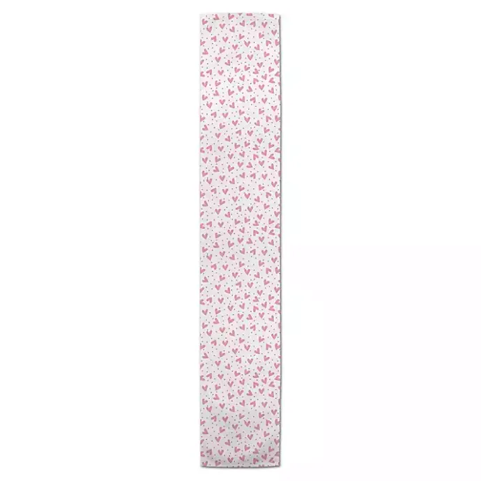 Kirklands Home Polka Dot Hearts Table Runner, 90 in.