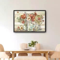 Online Kirklands Home Poppies and Eucalyptus Framed Giclee Canvas Print Multi