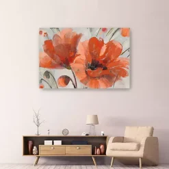 New Kirklands Home Popping Giclee Canvas Art Print Red