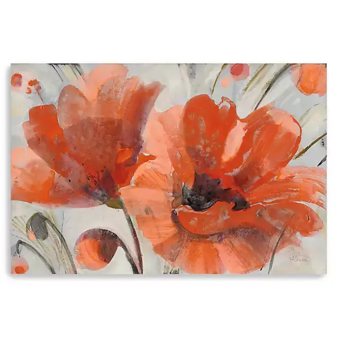 Discount Kirklands Home Popping Poppies Canvas Art Print, 48x32 in.
