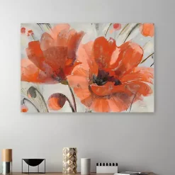 Discount Kirklands Home Popping Poppies Canvas Art Print, 48x32 in.
