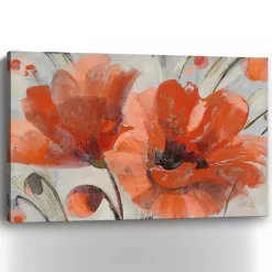 Discount Kirklands Home Popping Poppies Canvas Art Print, 48x32 in.