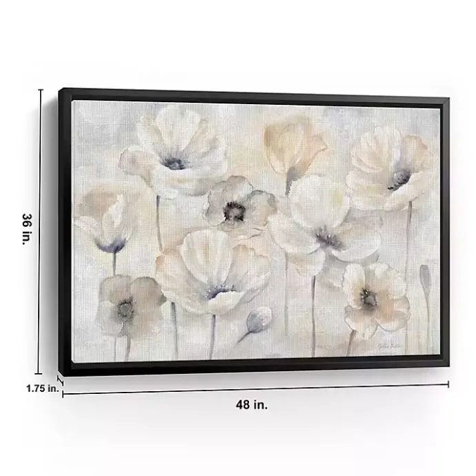 Hot Kirklands Home Poppy Garden Landscape Framed Giclee Canvas Print