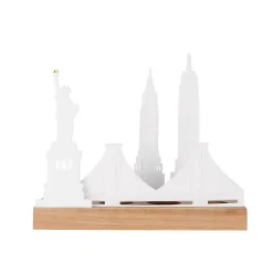 Discount Kirklands Home Porcelain and Wood NYC Tealight Candle Holder