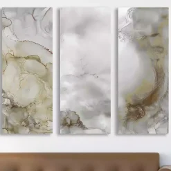 Outlet Kirklands Home Portland Skies Giclee Canvas Art Prints, Set of 3 Gray