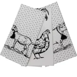 Sale Kirklands Home Portrait Farm Animals Kitchen Towels, Set of 3