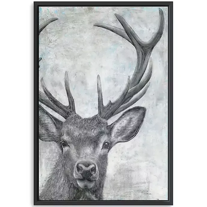 Online Kirklands Home Portrait of a Deer Framed Giclee Canvas Art Print