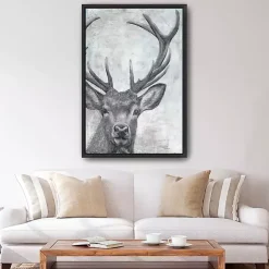 Online Kirklands Home Portrait of a Deer Framed Giclee Canvas Art Print