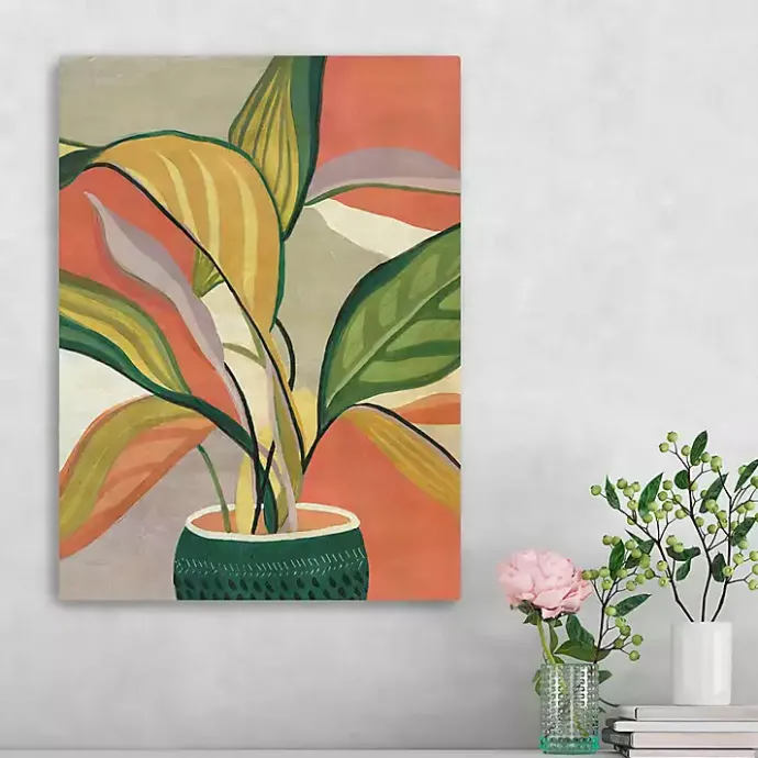 Clearance Kirklands Home Potted Bird of Paradise Giclee Canvas Art Print