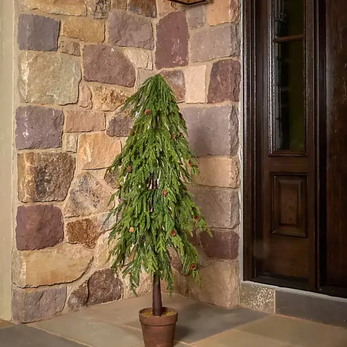 Sale Kirklands Home Potted Soft Touch Norfolk Pine Tree, 48 in. Green