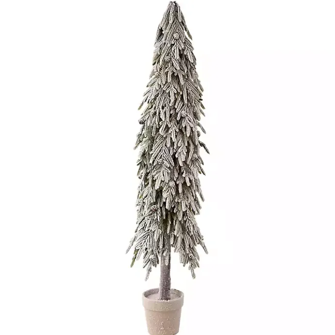 Best Kirklands Home Potted Soft Touch Snowy Norfolk Pine Tree, 60 in.