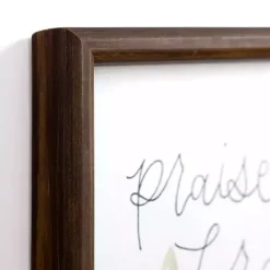 New Kirklands Home Praise the Lord Framed Wall Plaque White