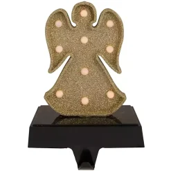 Online Kirklands Home Pre-lit Angel Christmas Stocking Holder Gold
