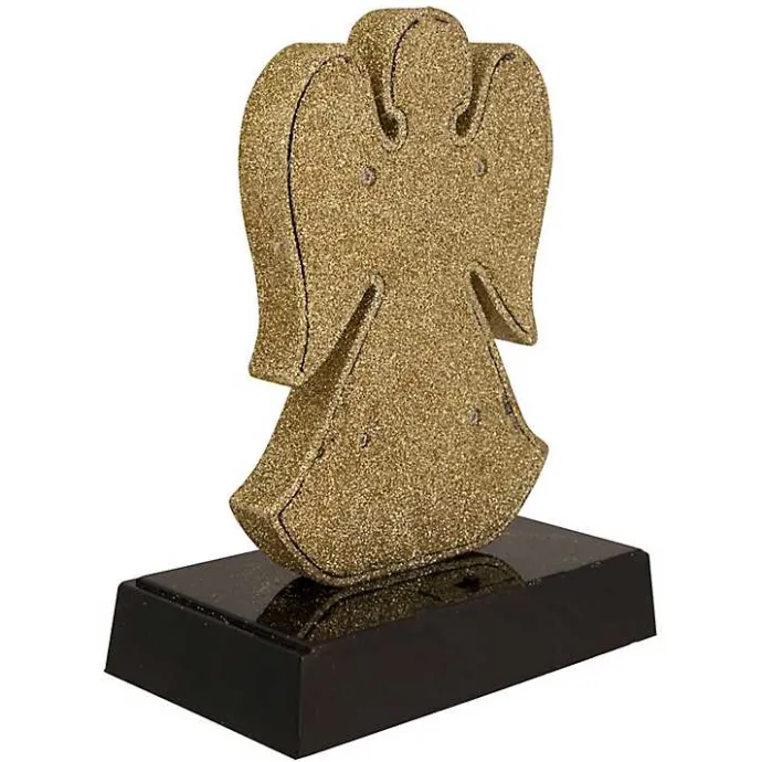 Online Kirklands Home Pre-lit Angel Christmas Stocking Holder Gold