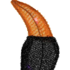 Discount Kirklands Home Pre-Lit Black and Orange Outdoor Spider Decoration