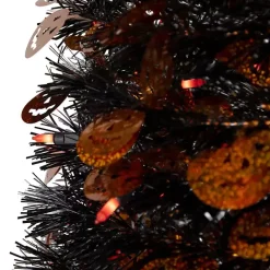 Discount Kirklands Home Pre-Lit Halloween Pumpkin Tree, 4 ft. Black
