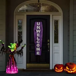 Best Kirklands Home Pre-Lit Cackling Witch Outdoor Decoration